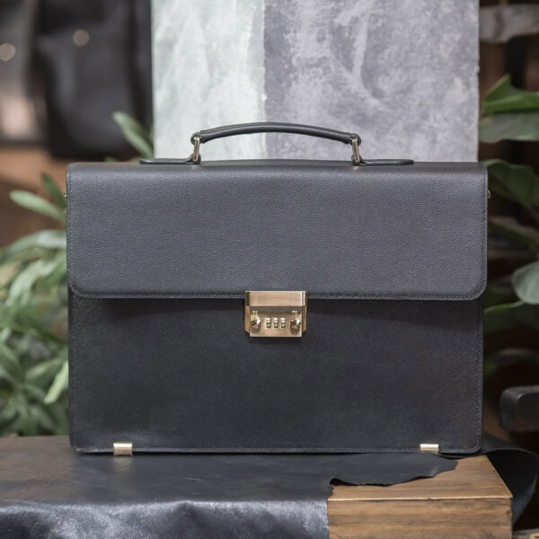 Cặp da doanh nhân khoá số handmade Gento G654