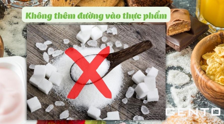 Tránh cho đường vào thực phẩm khi ăn Eat Clean