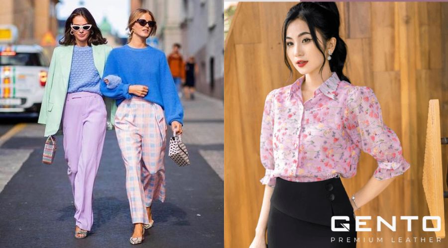 Màu pastel kết hợp hoạ tiết tạo điểm nhấn cho trang phục Màu pastel kết hợp hoạ tiết tạo điểm nhấn cho trang phục