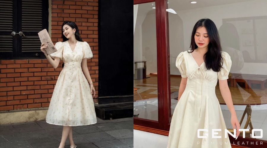 Váy xoè dịu dàng, nữ tính cho dáng tam giác ngược Váy xoè dịu dàng, nữ tính cho dáng tam giác ngược