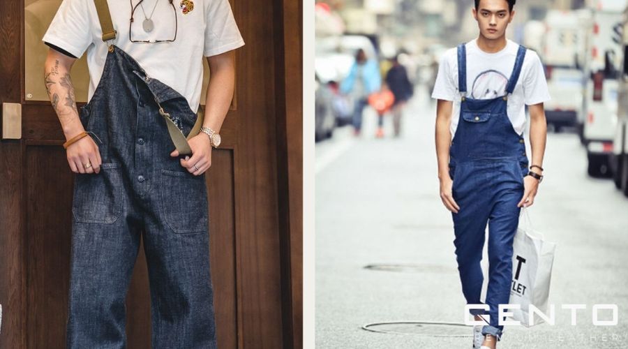 Phối đồ độc đáo với áo polo nam và quần yếm Phối đồ độc đáo với áo polo nam và quần yếm