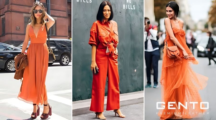 Trang phục tone cam cuốn hút, ấn tượng Trang phục tone cam cuốn hút, ấn tượng