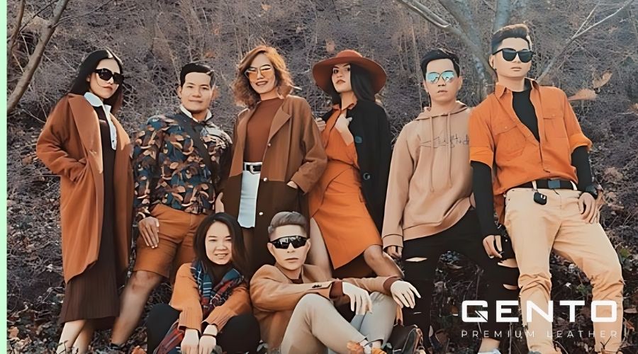 Phối trang phục cam tone sur tone Phối trang phục cam tone sur tone