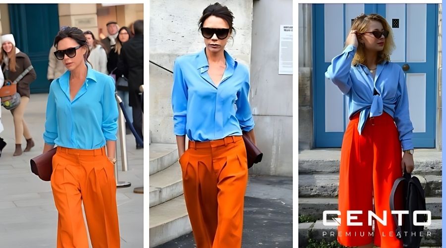 Phối màu cam với gam màu đối lập Phối màu cam với gam màu đối lập