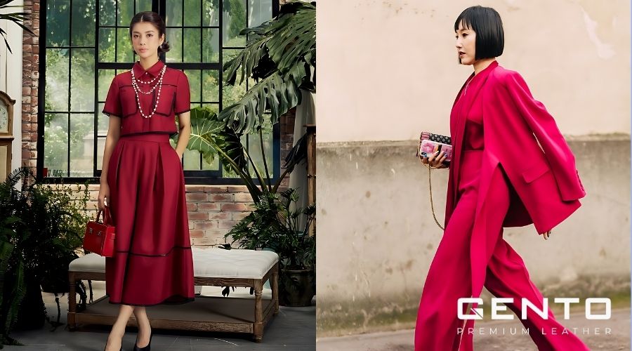 Phối màu đỏ với các màu tương đồng Phối màu đỏ với các màu tương đồng