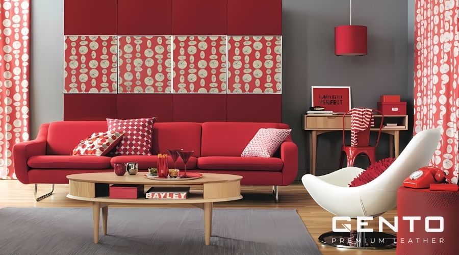Màu đỏ được sử dụng rộng rãi trong thiết kế nội thất Màu đỏ được sử dụng rộng rãi trong thiết kế nội thất