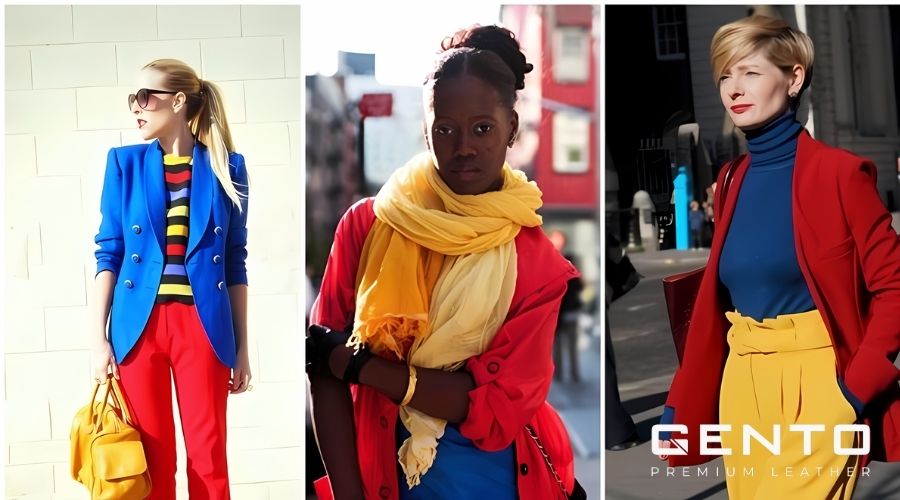 Phối màu đỏ với các màu tương phản Phối màu đỏ với các màu tương phản