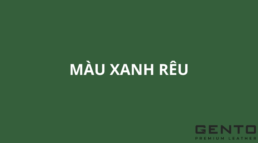 Màu xanh rêu là màu pha giữa màu xanh lá, nâu và xám Màu xanh rêu là màu pha giữa màu xanh lá, nâu và xám