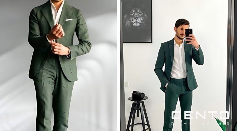 Quần xanh Quần xanh rêu và áo blazerrêu và áo blazer Quần xanh Quần xanh rêu và áo blazerrêu và áo blazer