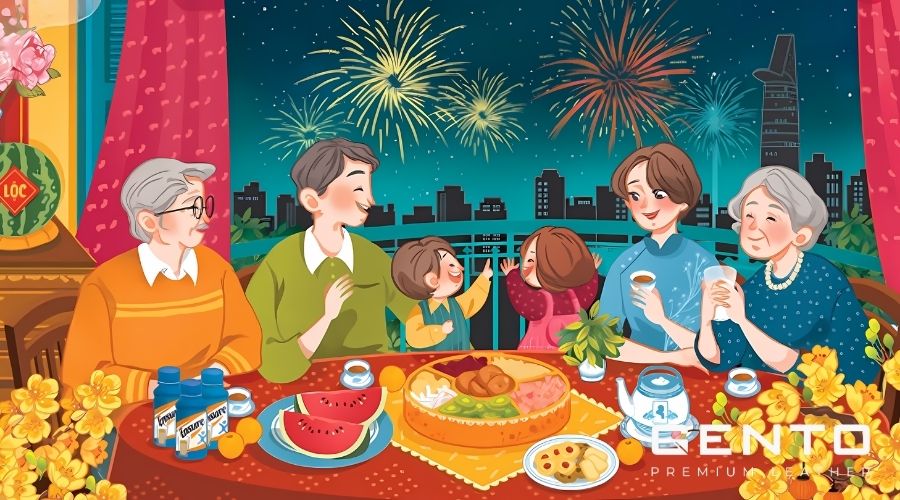 Tết là dịp để sum họp gia đình, gắn kết tình thân Tết là dịp để sum họp gia đình, gắn kết tình thân