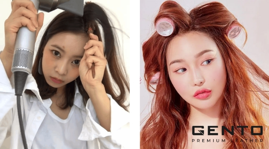Hướng dẫn cách uốn phồng chân tóc an toàn cho bạn mái tóc đẹp bồng bền chuẩn salon - GENTO Leather