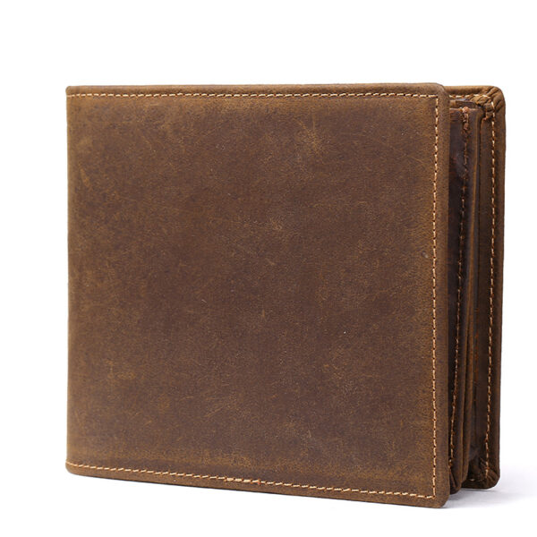 ví ngắn nam da bò