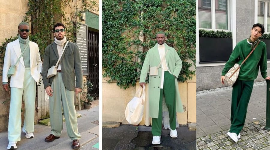 Tone sur tone xanh lá