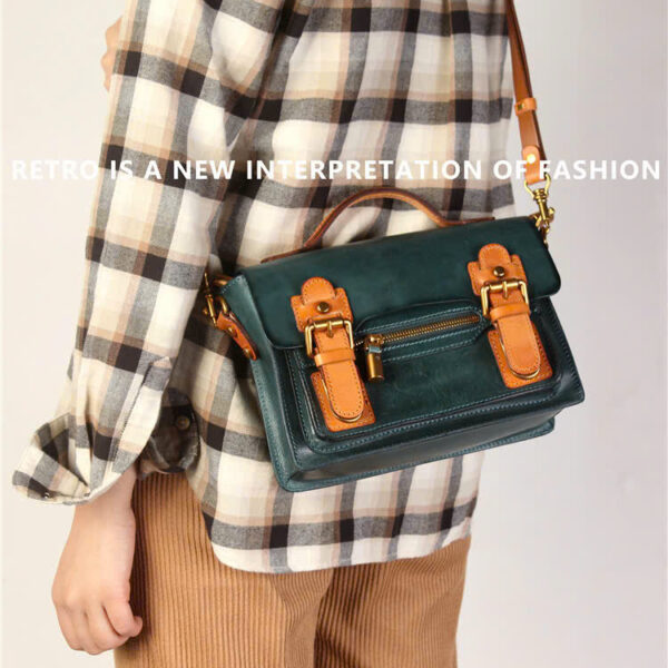 Túi đeo chéo da bò T842