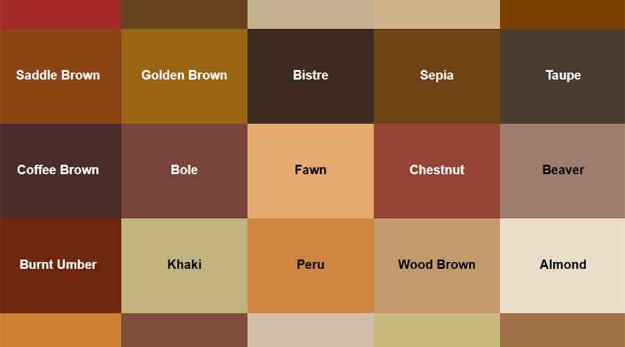 Ý nghĩa của màu nâu