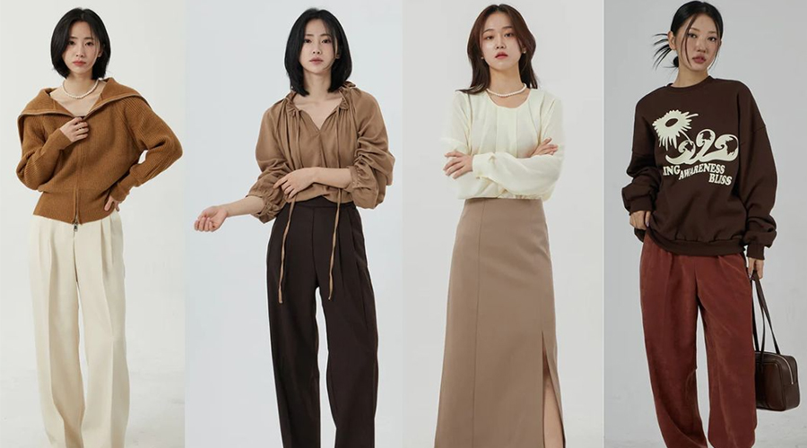 Màu nâu hợp với màu gì?