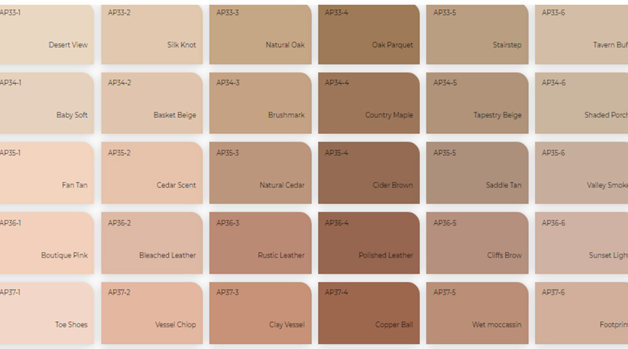 Các sắc thái của màu nâu