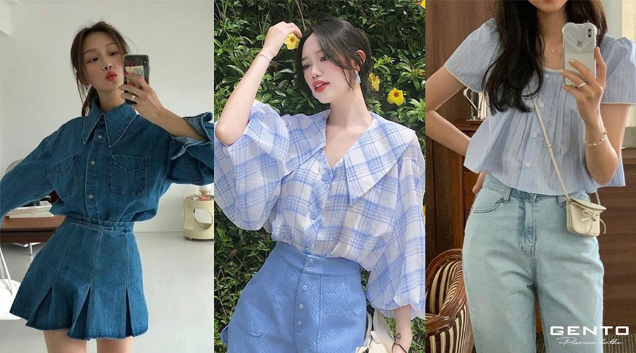 Cách phối đồ với màu xanh lam