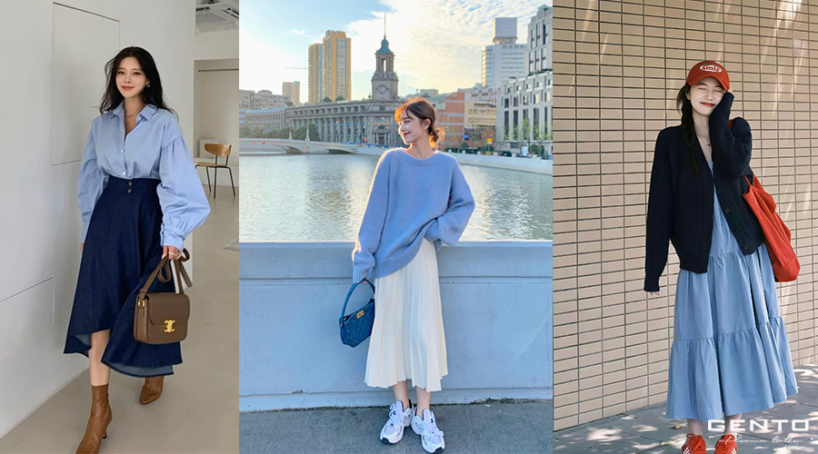 Cách phối đồ với màu xanh lam