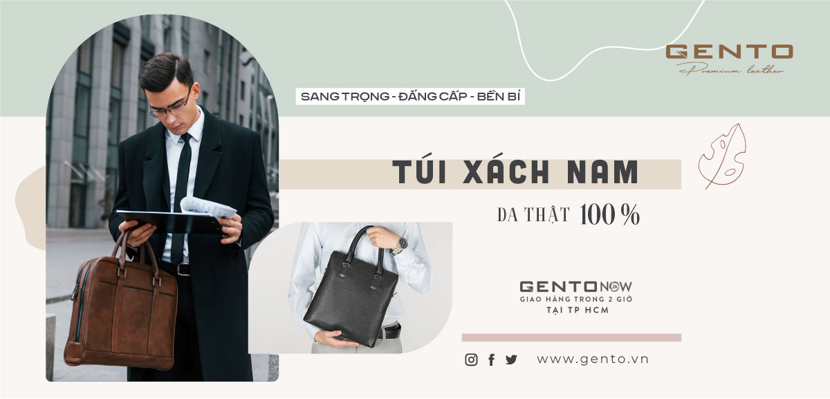 Túi xách nam món đồ không thế thiếu của các quý ông hiện đại